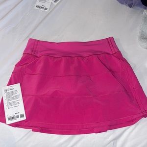 Lululemon SONIC PINK pace rival skirt||SZ4 TALL